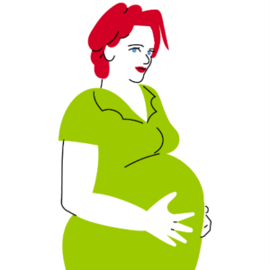 Grafik schwangere Frau Grafik schwangere Frau